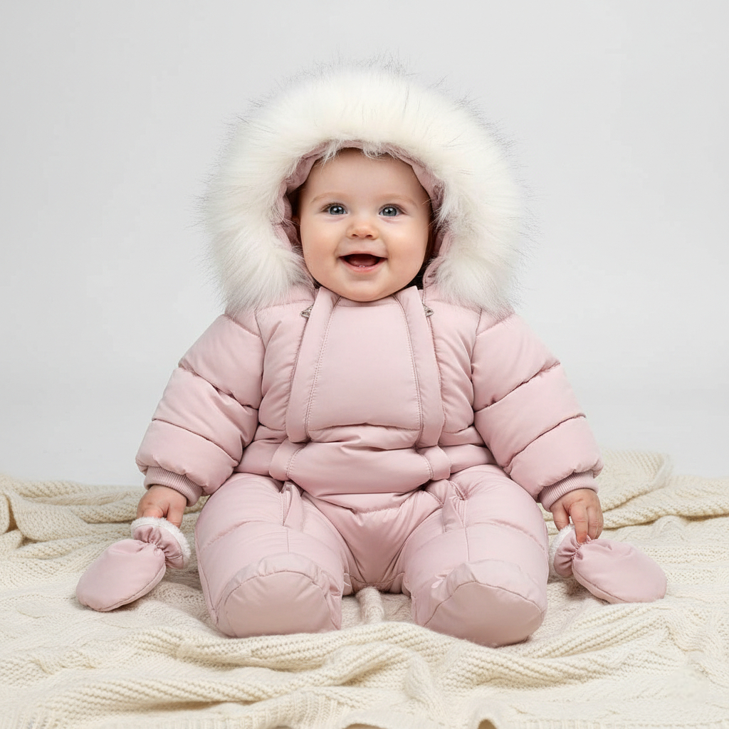 Combinaison Neige Bebe - Rose