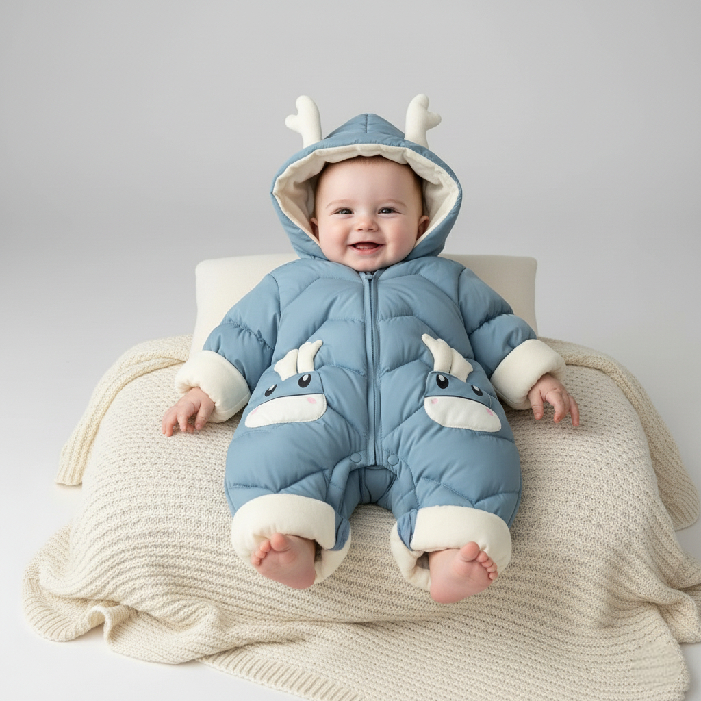 Combinaison Bebe Renne - Bleu