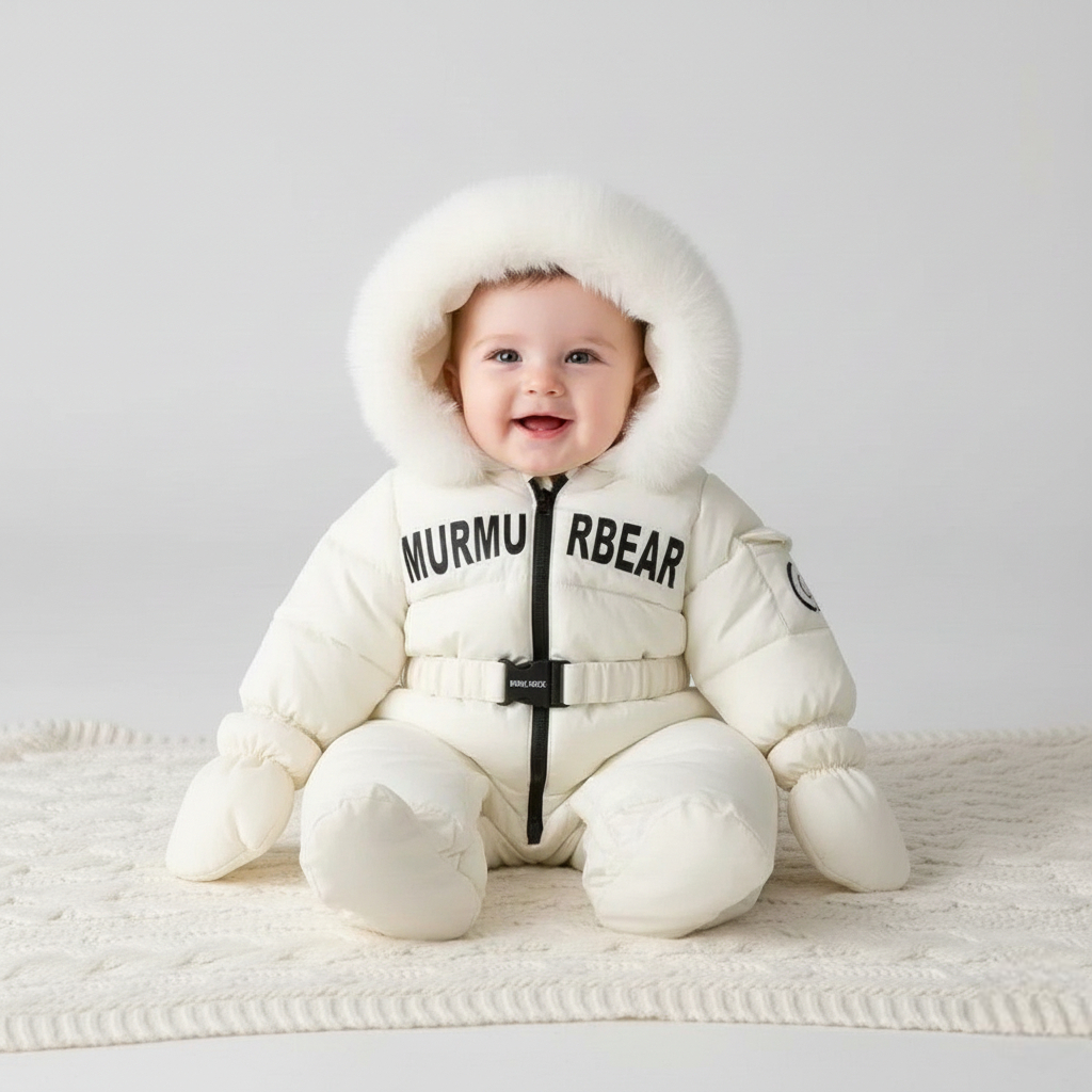 Combinaison Doudoune Bebe - Blanc
