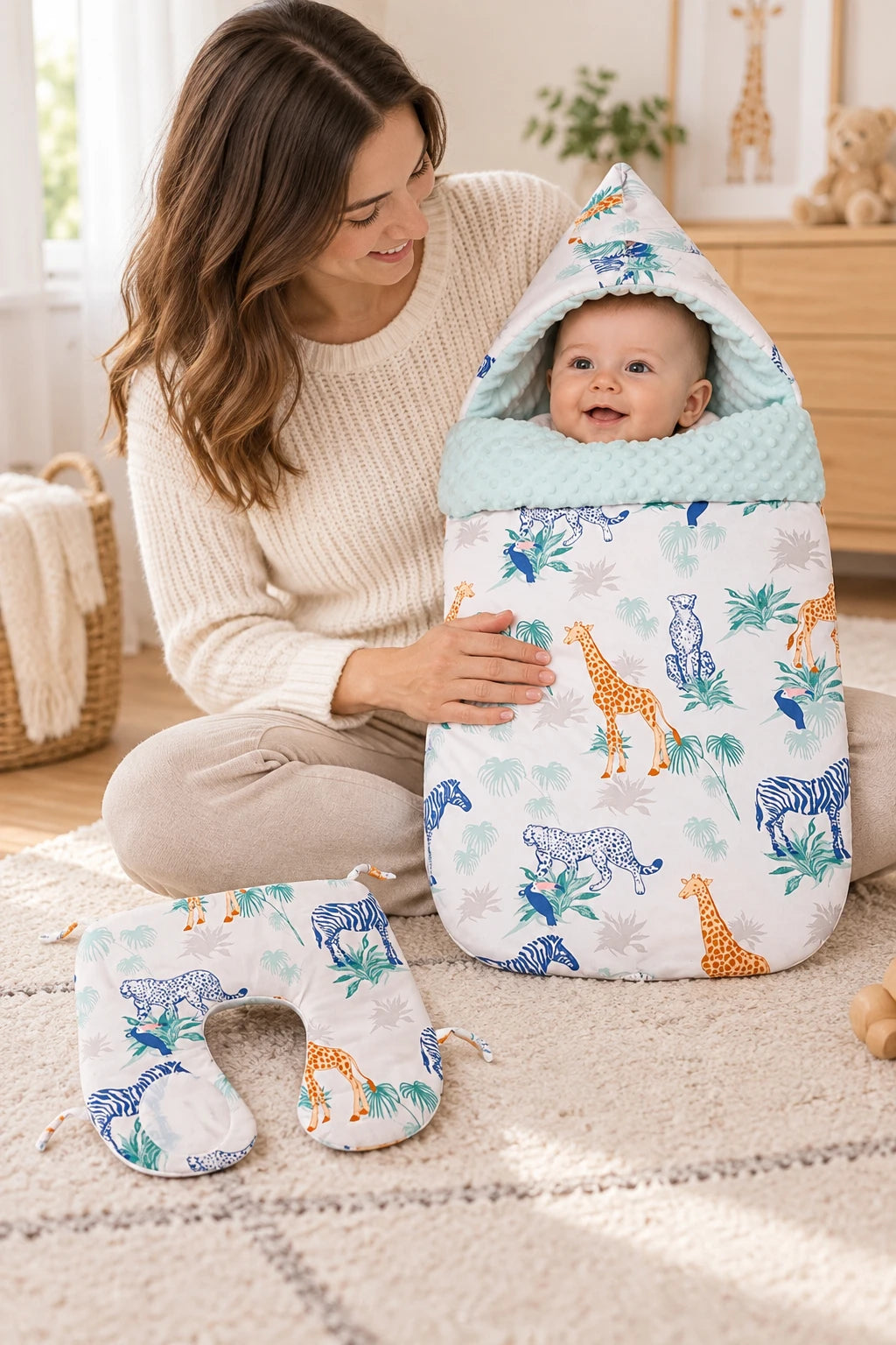 Gigoteuse Automne Nid D'Ange Poussette Doublé Flanelle