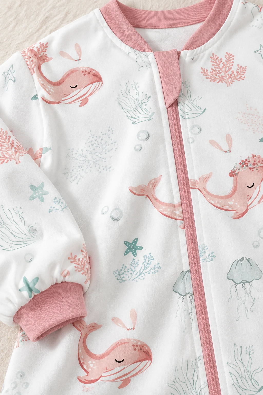 Gigoteuse Avec Jambes - Baleine Rose Tog 0.5