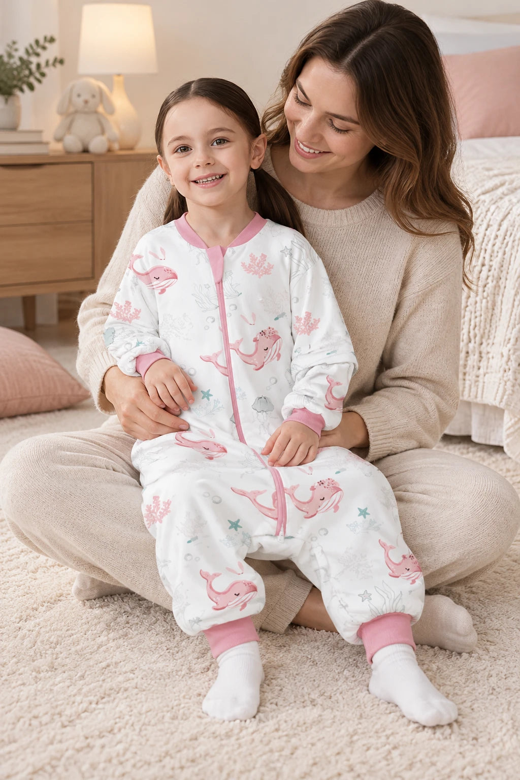 Gigoteuse Avec Jambes - Baleine Rose Tog 0.5