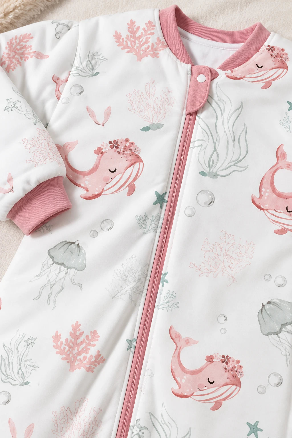 Gigoteuse Avec Jambes - Baleine Rose Tog 2