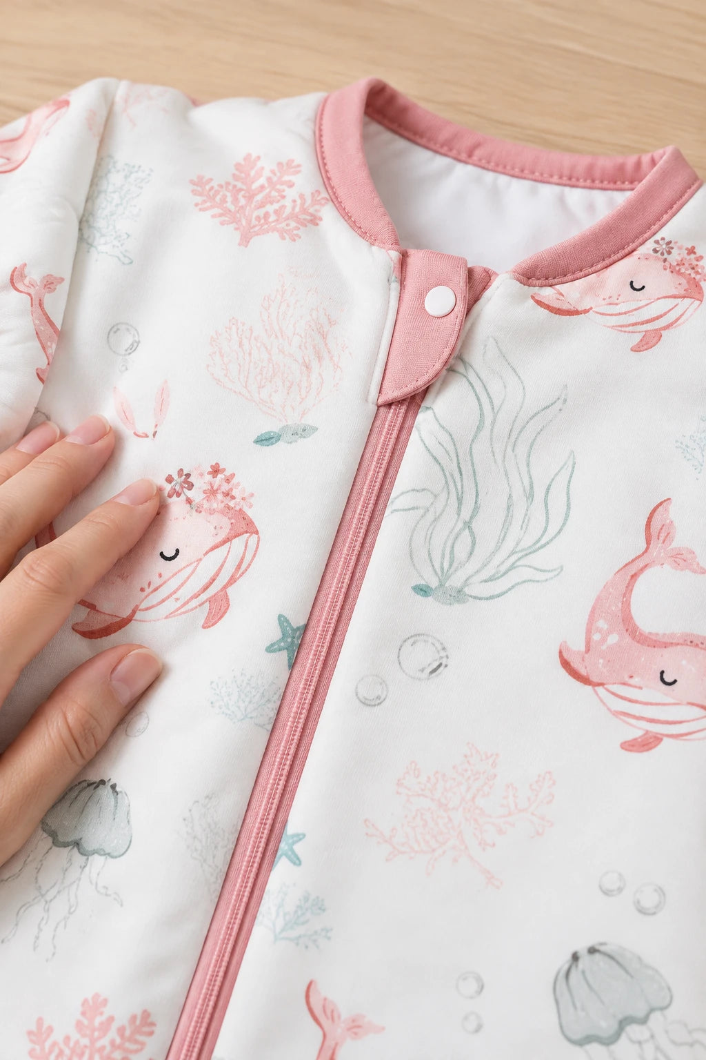 Gigoteuse Avec Jambes - Baleine Rose Tog 2