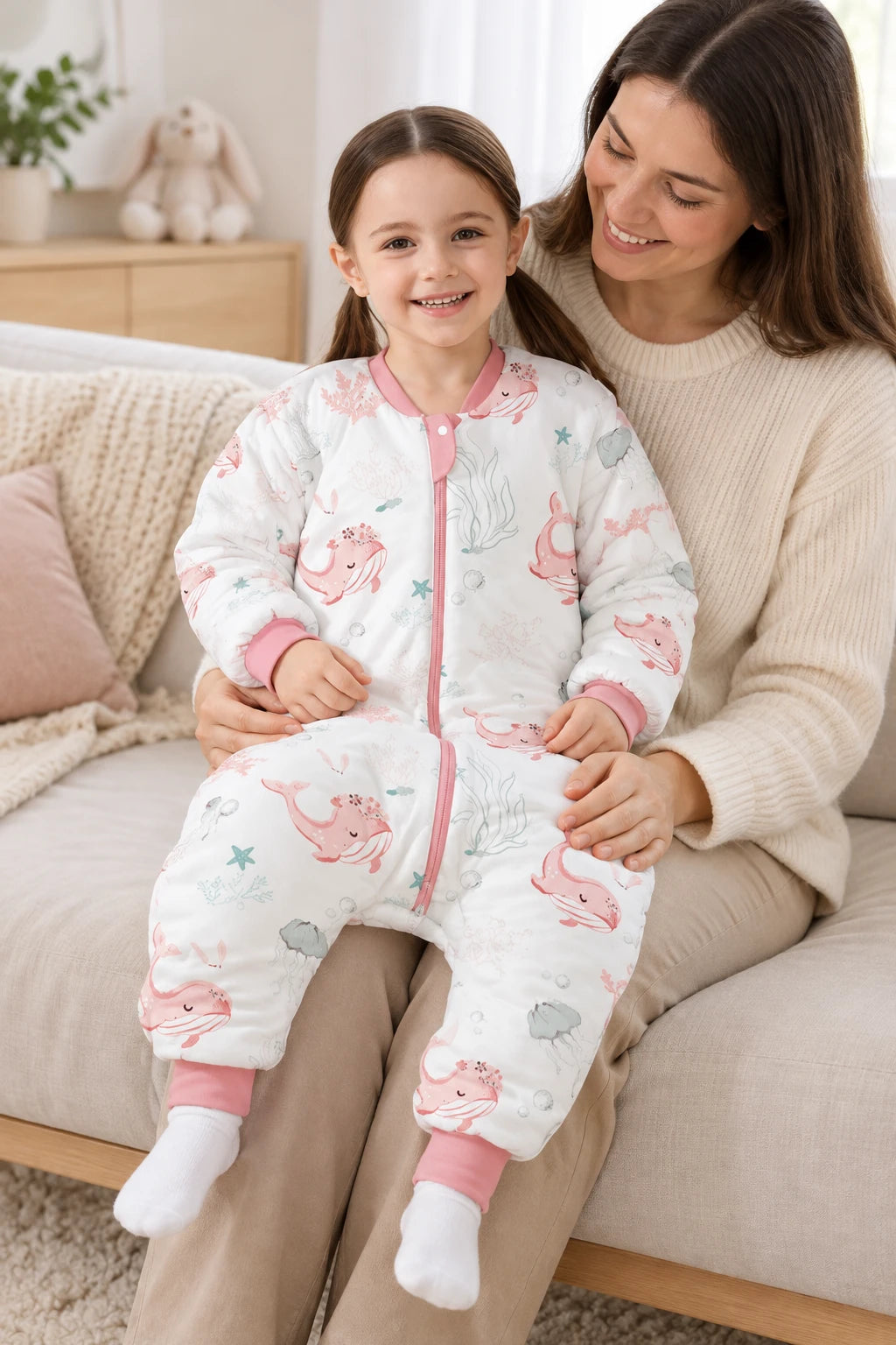 Gigoteuse Avec Jambes - Baleine Rose Tog 2