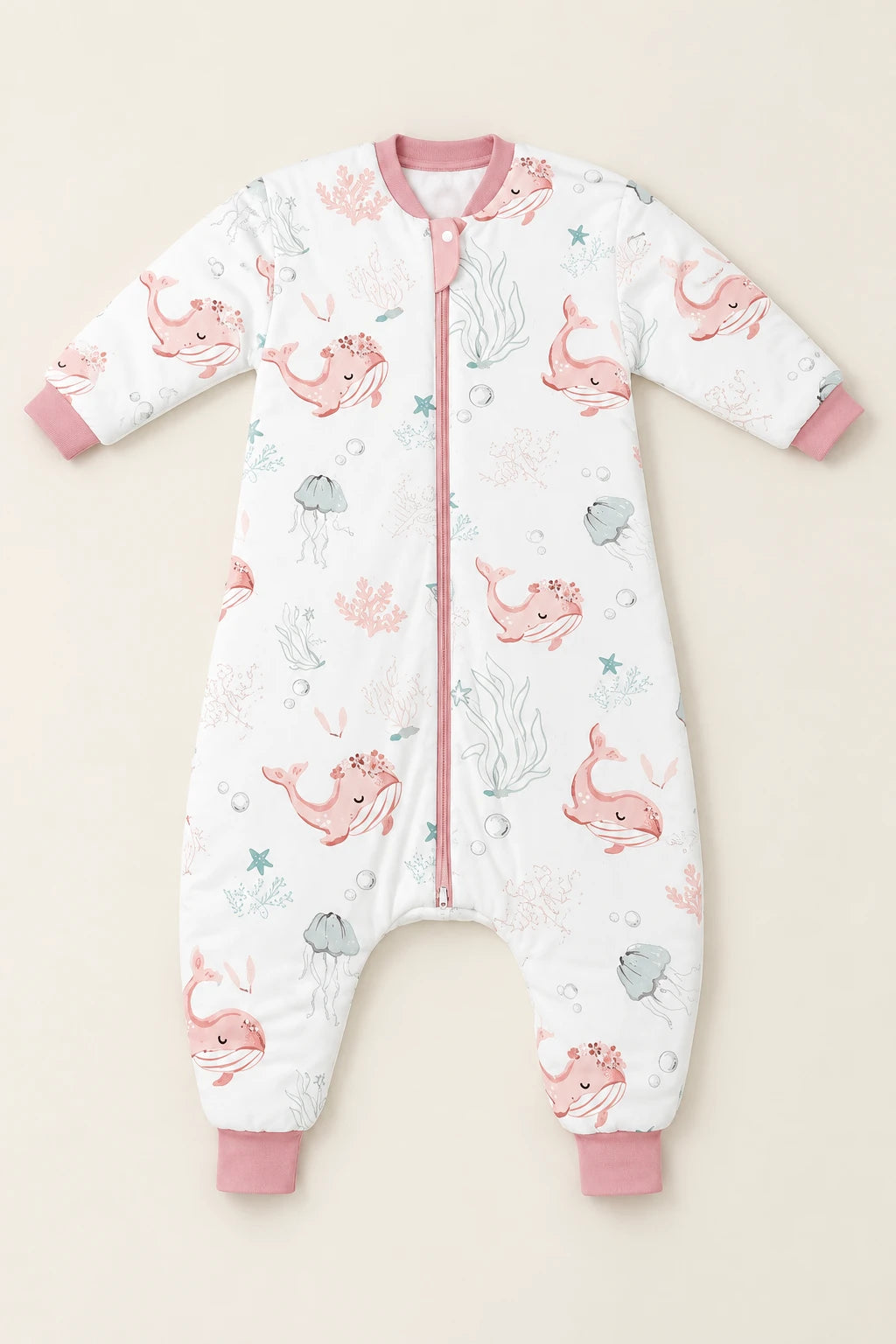 Gigoteuse Avec Jambes - Baleine Rose Tog 3