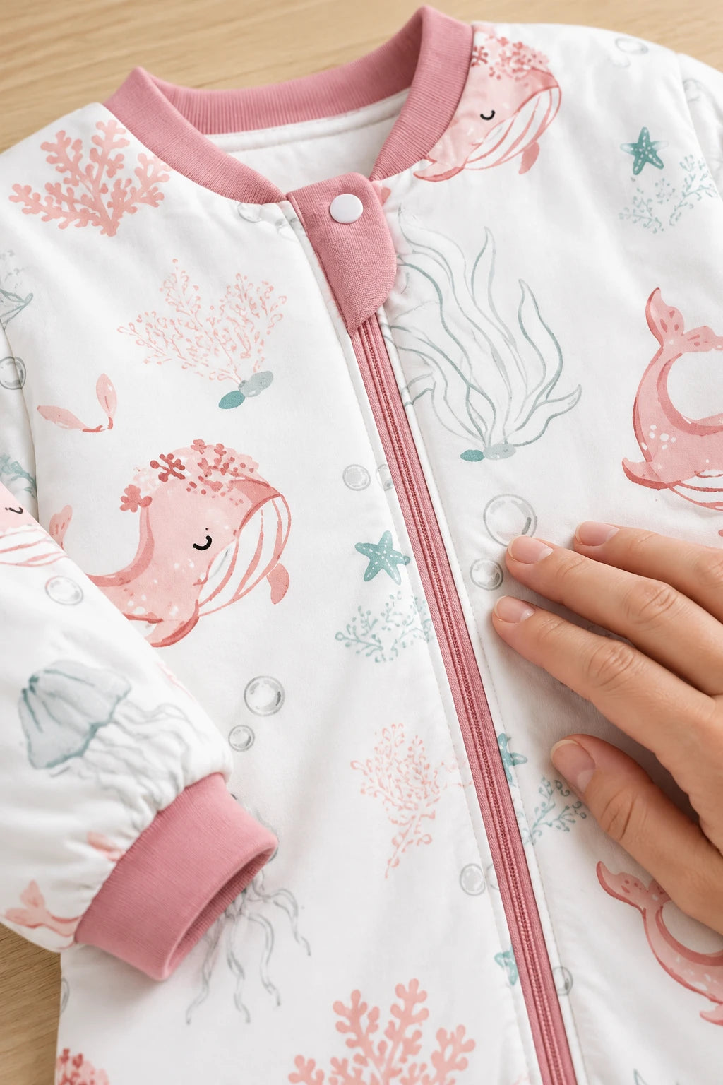 Gigoteuse Avec Jambes - Baleine Rose Tog 3