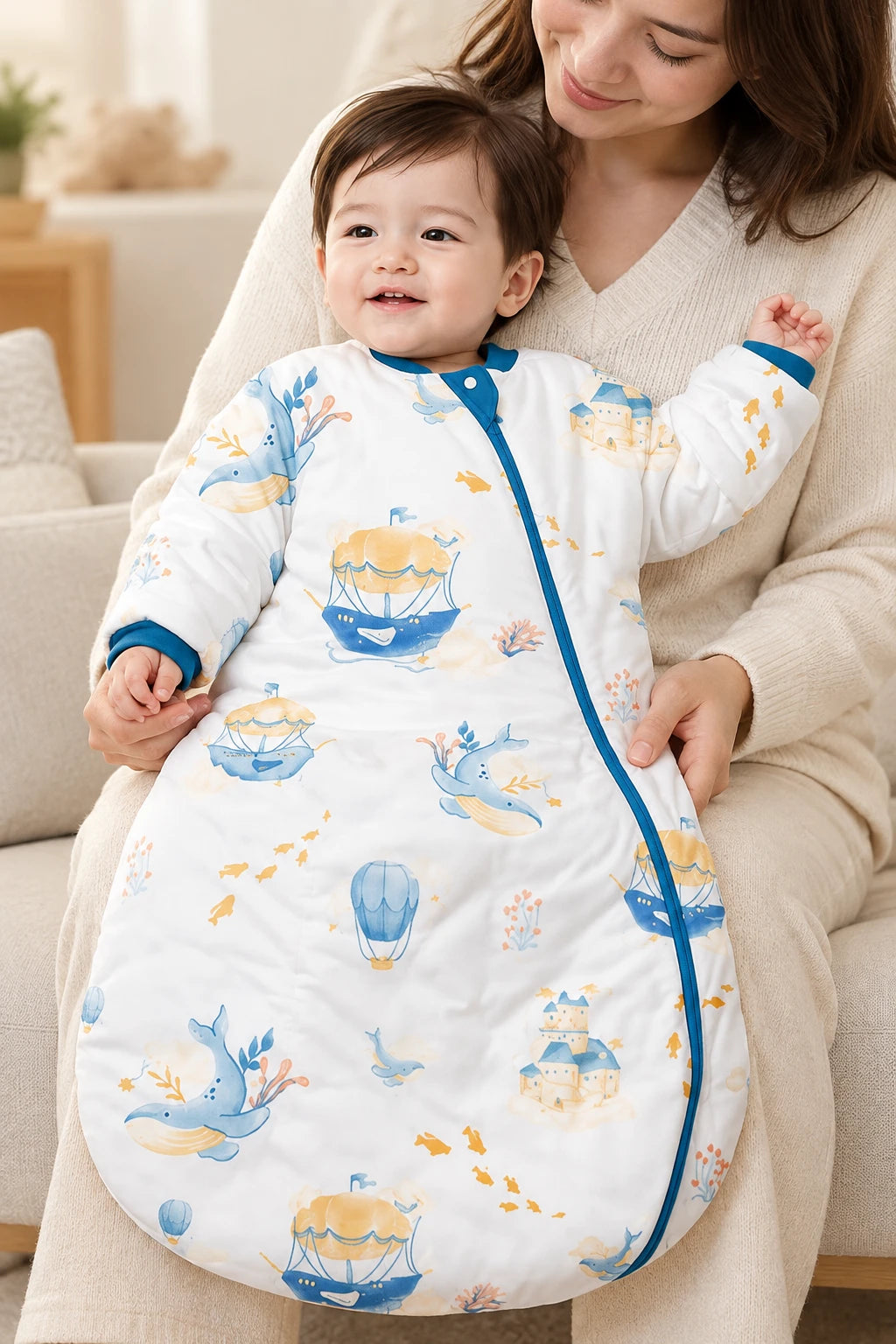 Gigoteuse Avec Manche - Baleine Bleue Tog 1