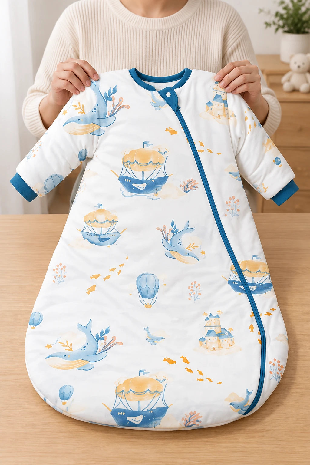Gigoteuse Avec Manche - Baleine Bleue Tog 1