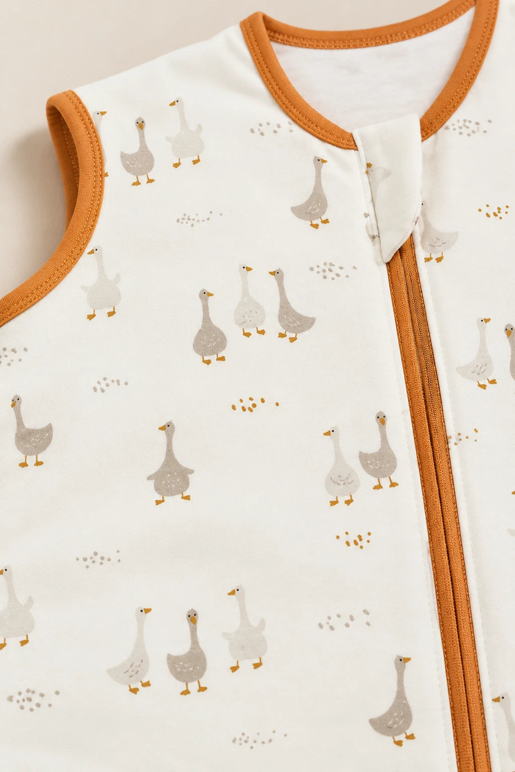 Gigoteuse en coton sans manches Beige
