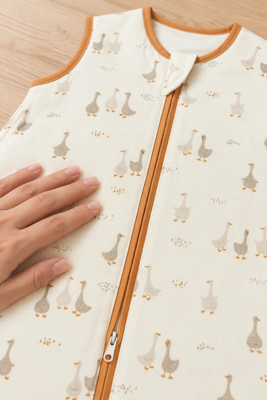 Gigoteuse en coton sans manches Beige