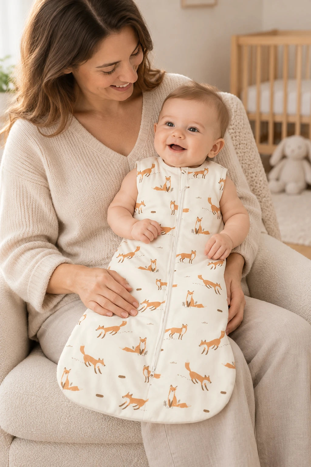 Gigoteuse En Coton Sans Manches