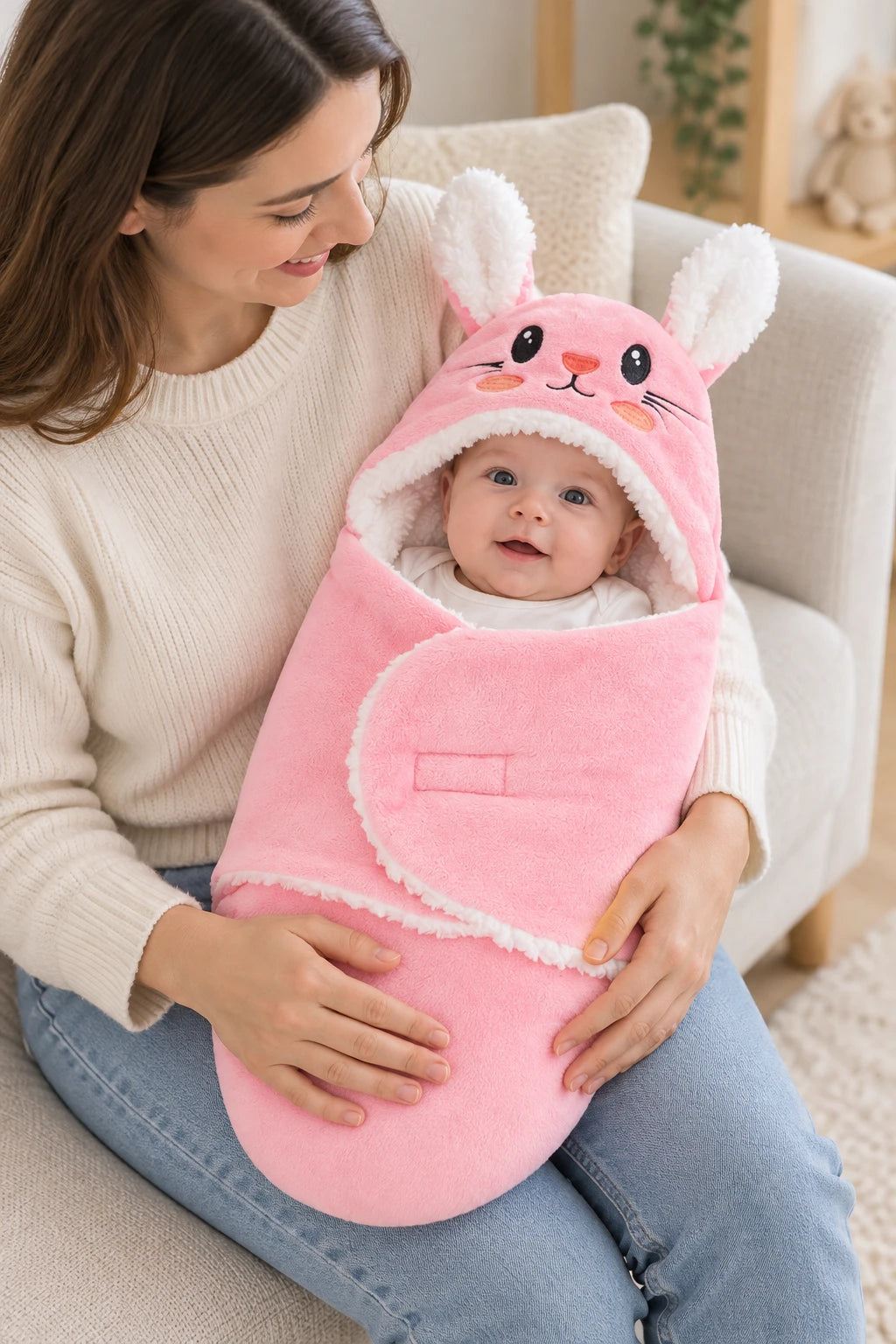 Gigoteuse Enveloppante - Lapin Rose