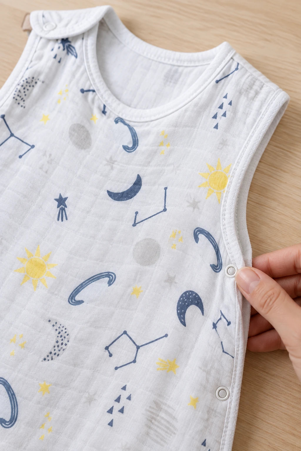Gigoteuse Été Mousseline Bambou Bébé Et Coton Sans Manches