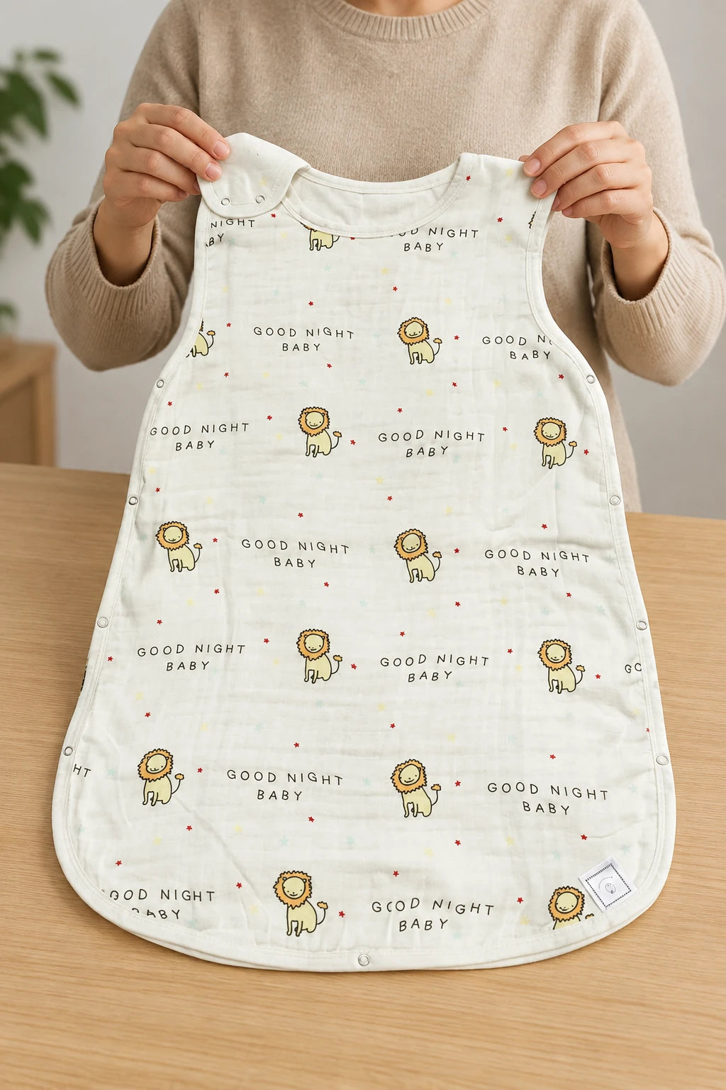 Gigoteuse Fibre De Bambou Mousseline Et Coton Sans Manches