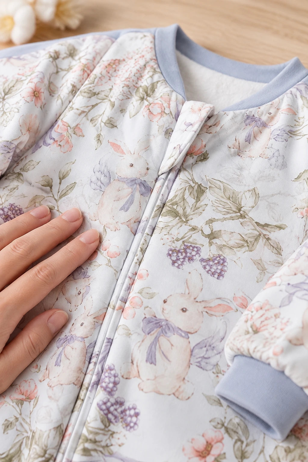 Gigoteuse Fleurie - Lapin Bleu Tog 1