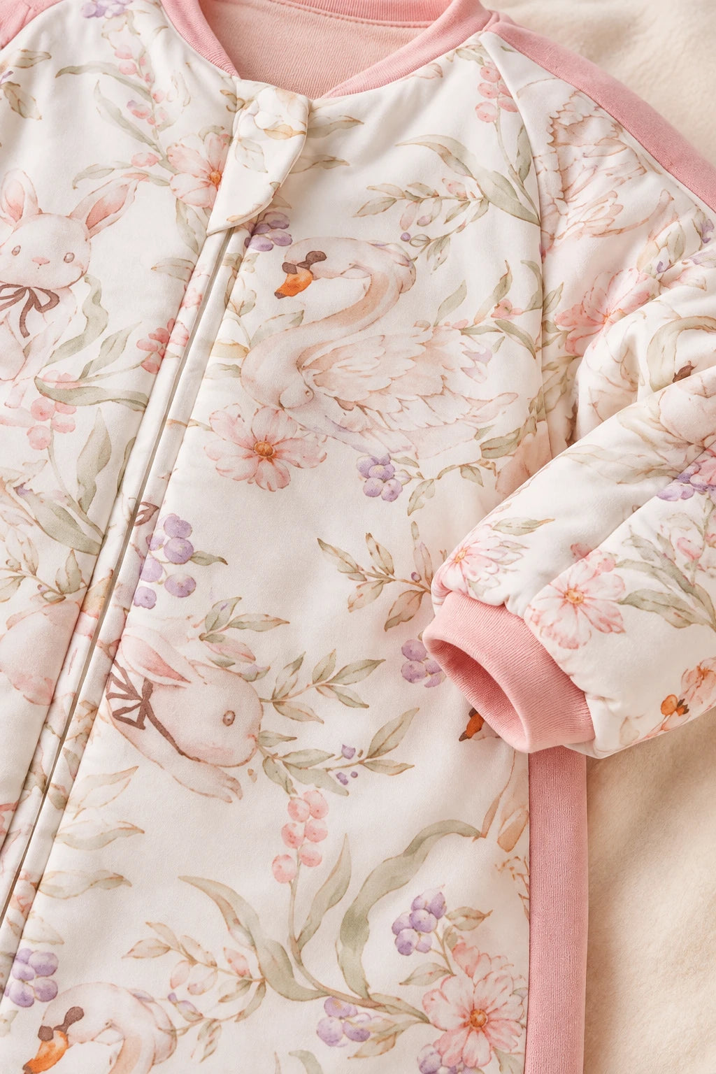 Gigoteuse Fleurie - Lapin Rose Tog 1
