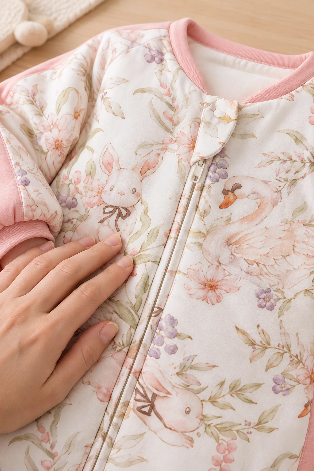 Gigoteuse Fleurie - Lapin Rose Tog 1