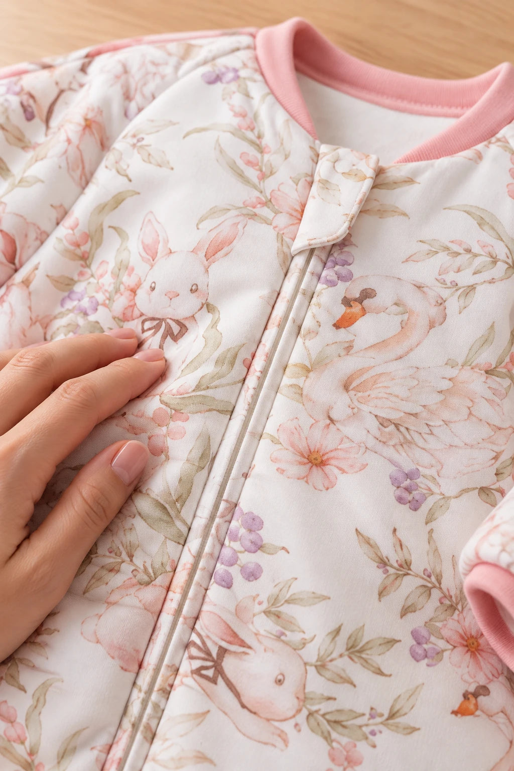 Gigoteuse Fleurie - Lapin Rose Tog 1