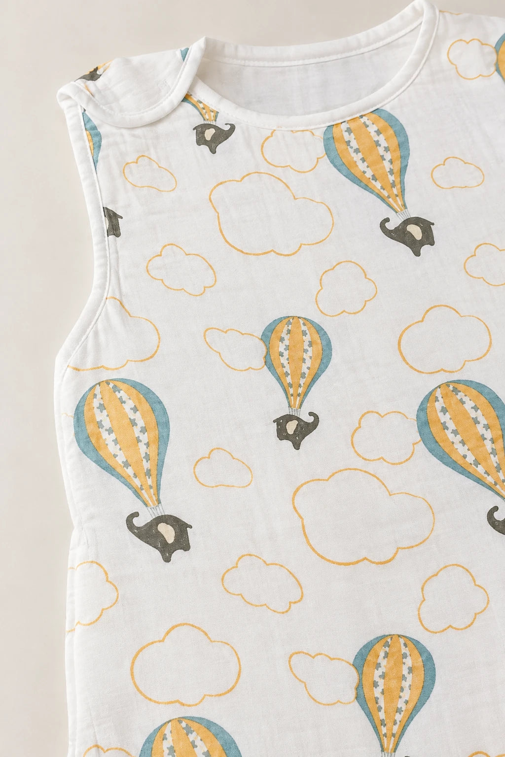 Gigoteuse Legere Ete Motif Montgolfiere En Mousseline