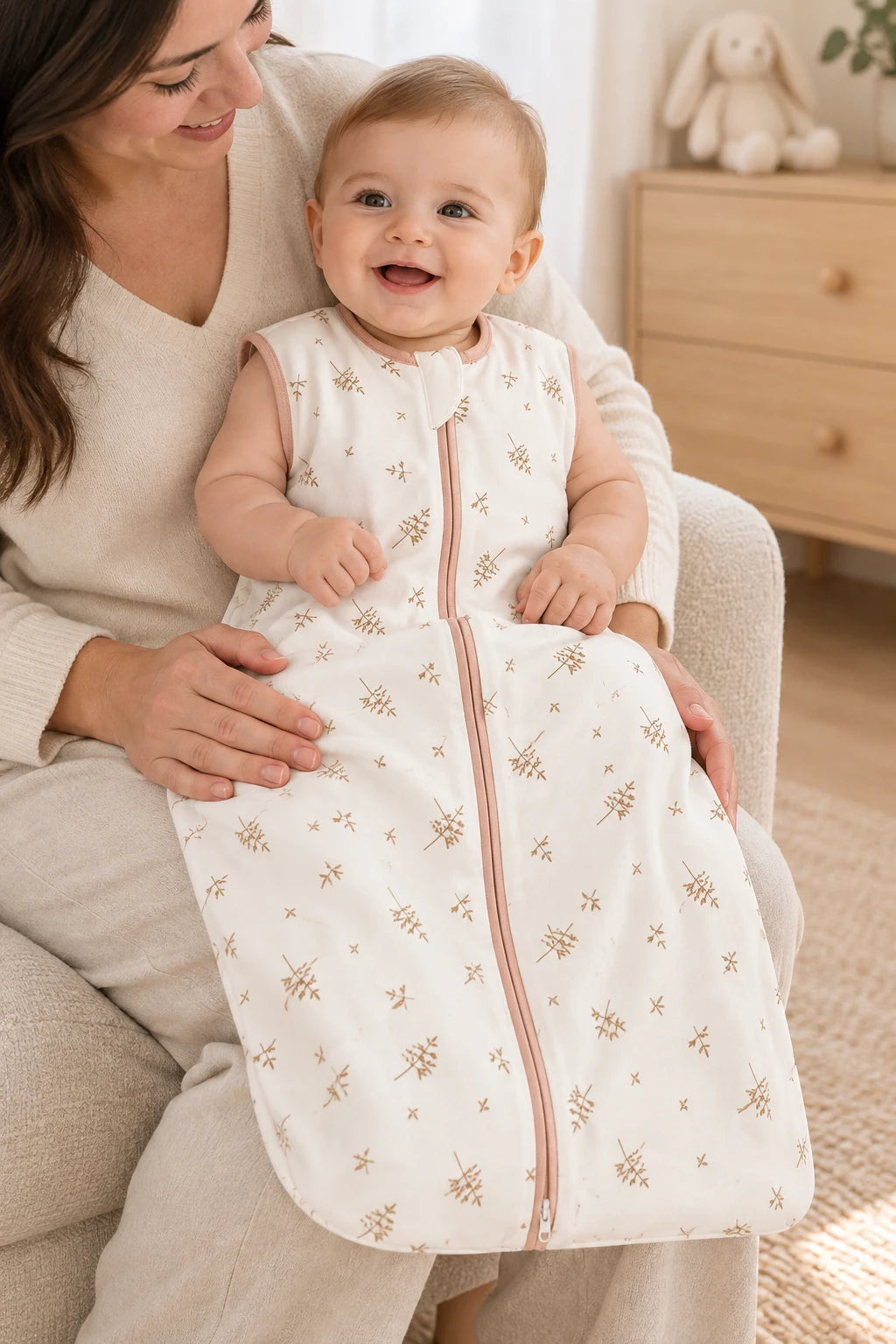 Gigoteuse Légère Zippée Sans Manches En Coton Pour Bébé