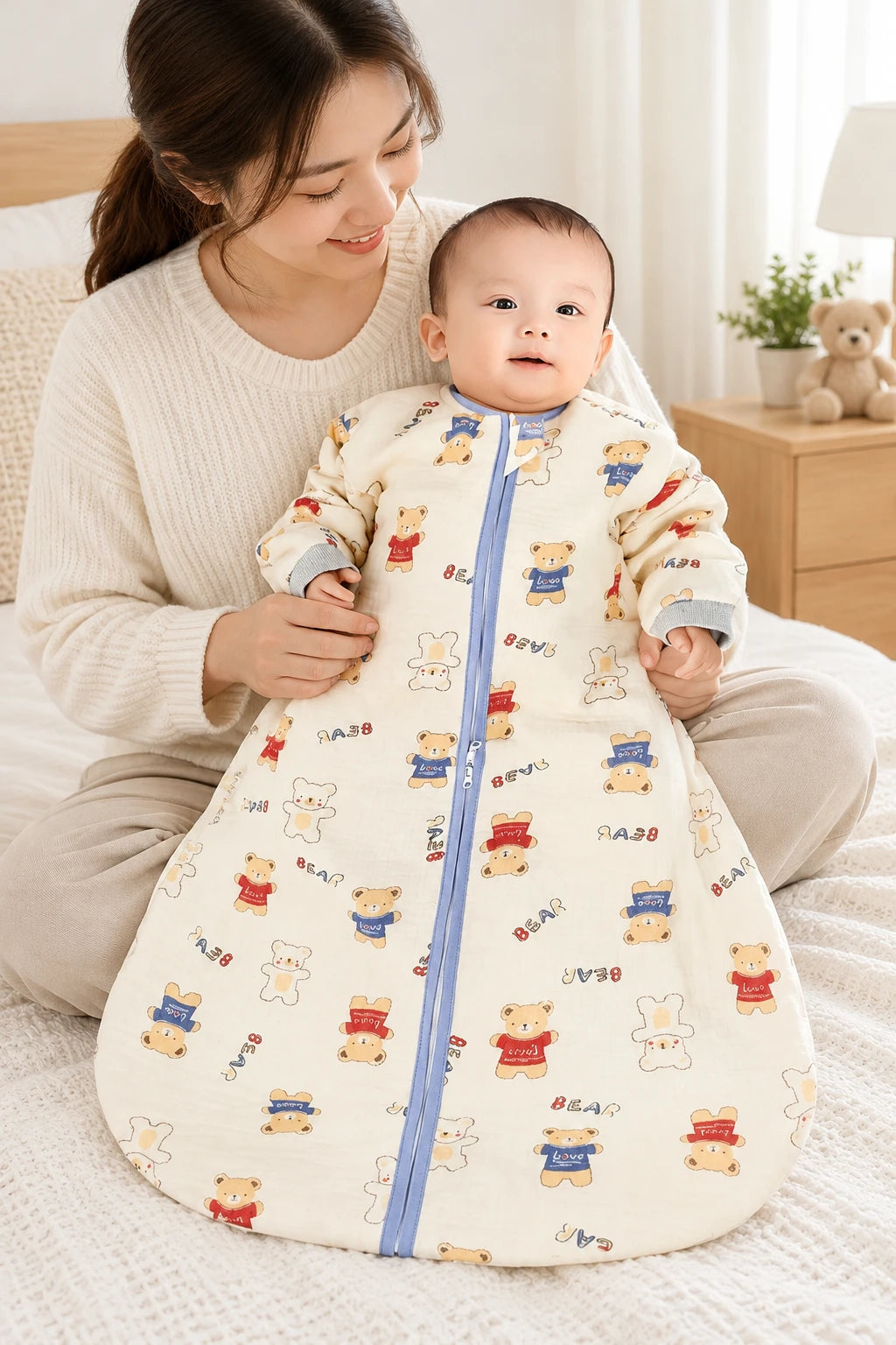 Gigoteuse Manche Amovible - Ourson