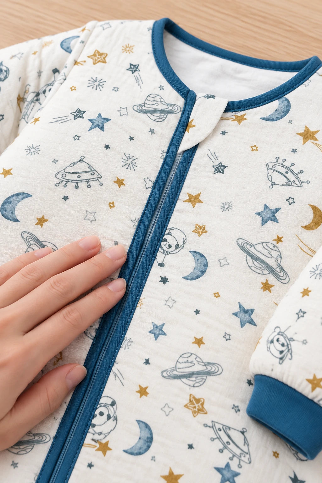 Gigoteuse Pour Bébé En Gaze De Coton À Manches Amovibles