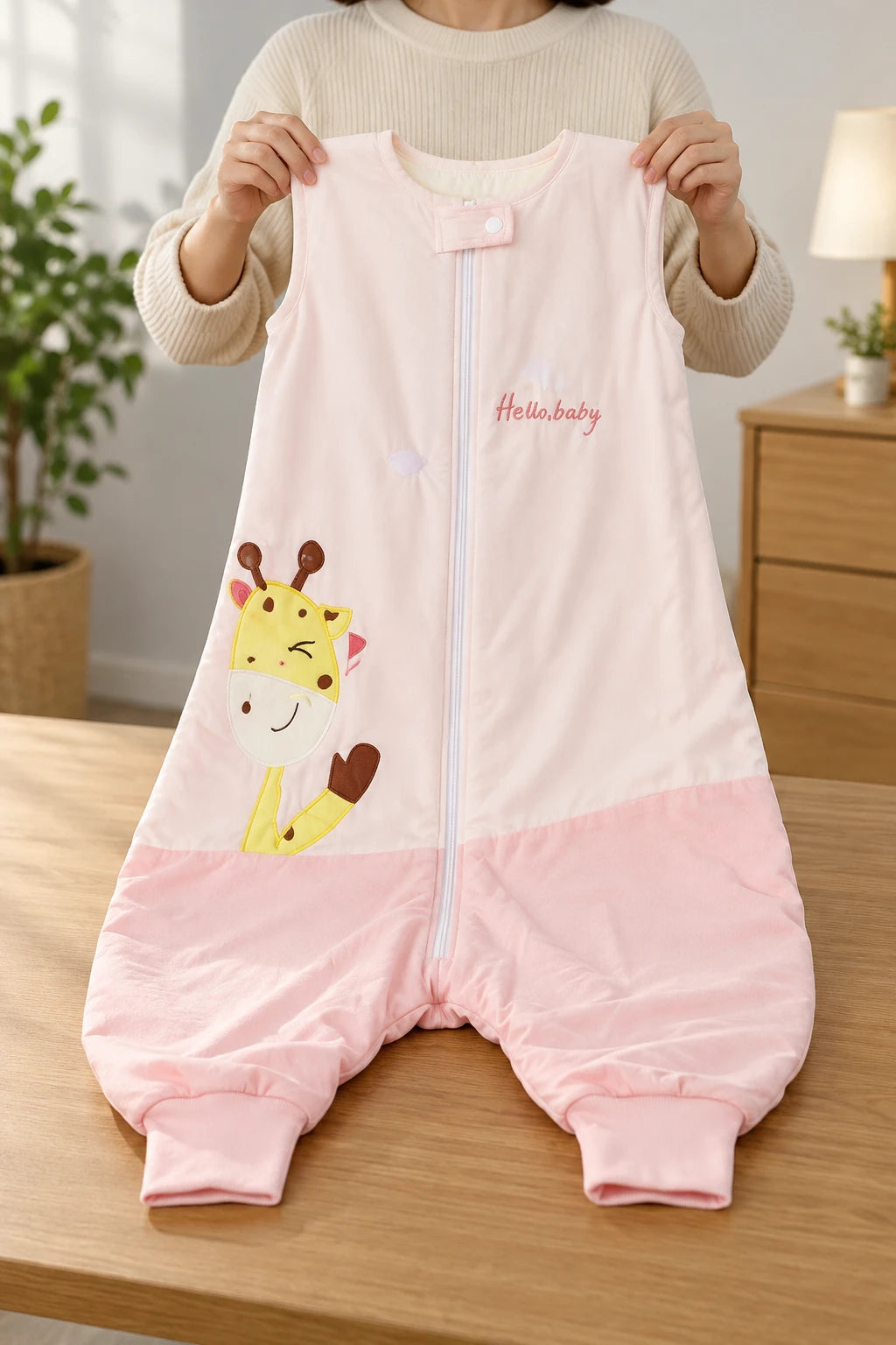 Gigoteuse Pour Grand - Girafe Rose