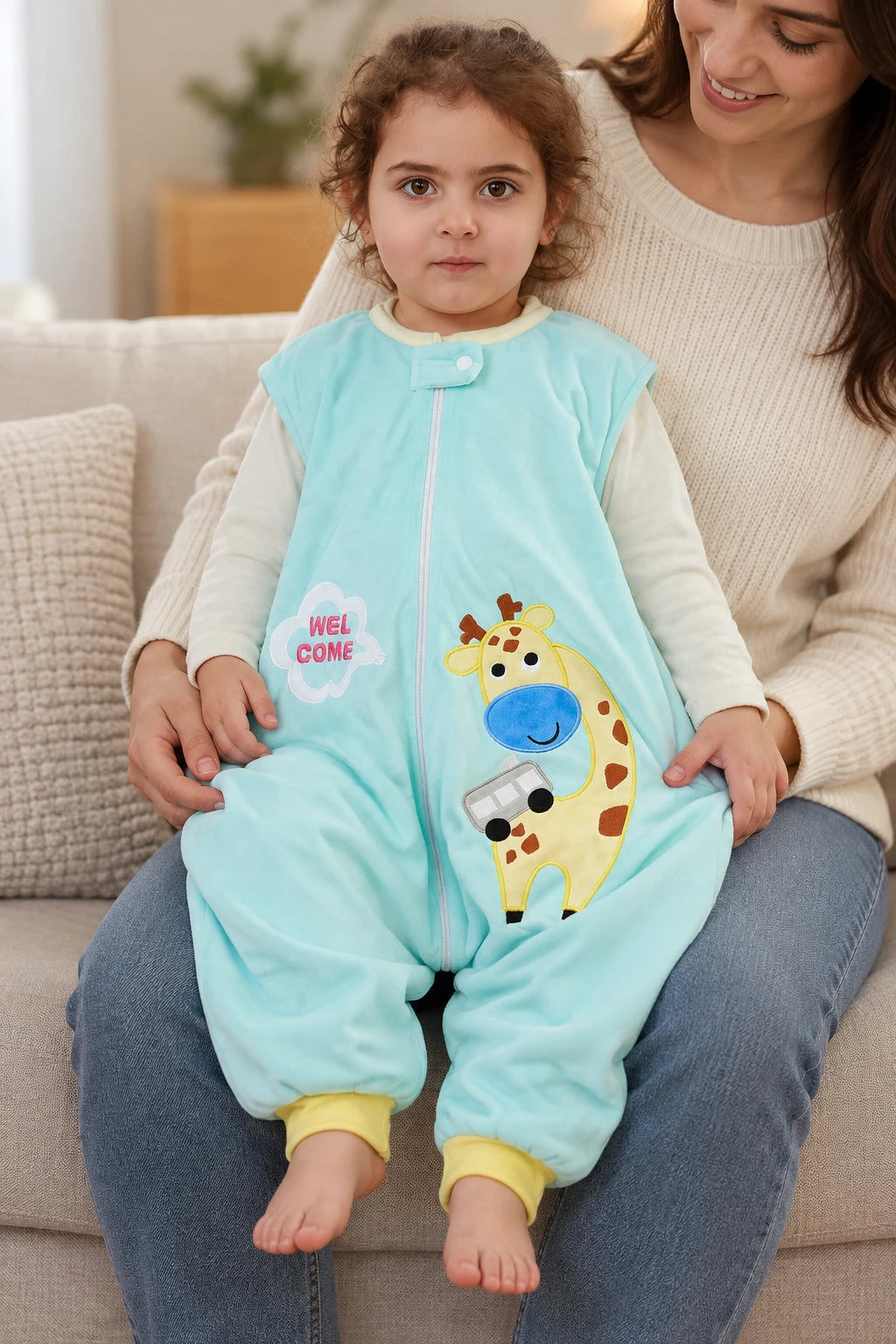 Gigoteuse Pour Grand - Girafe Vert