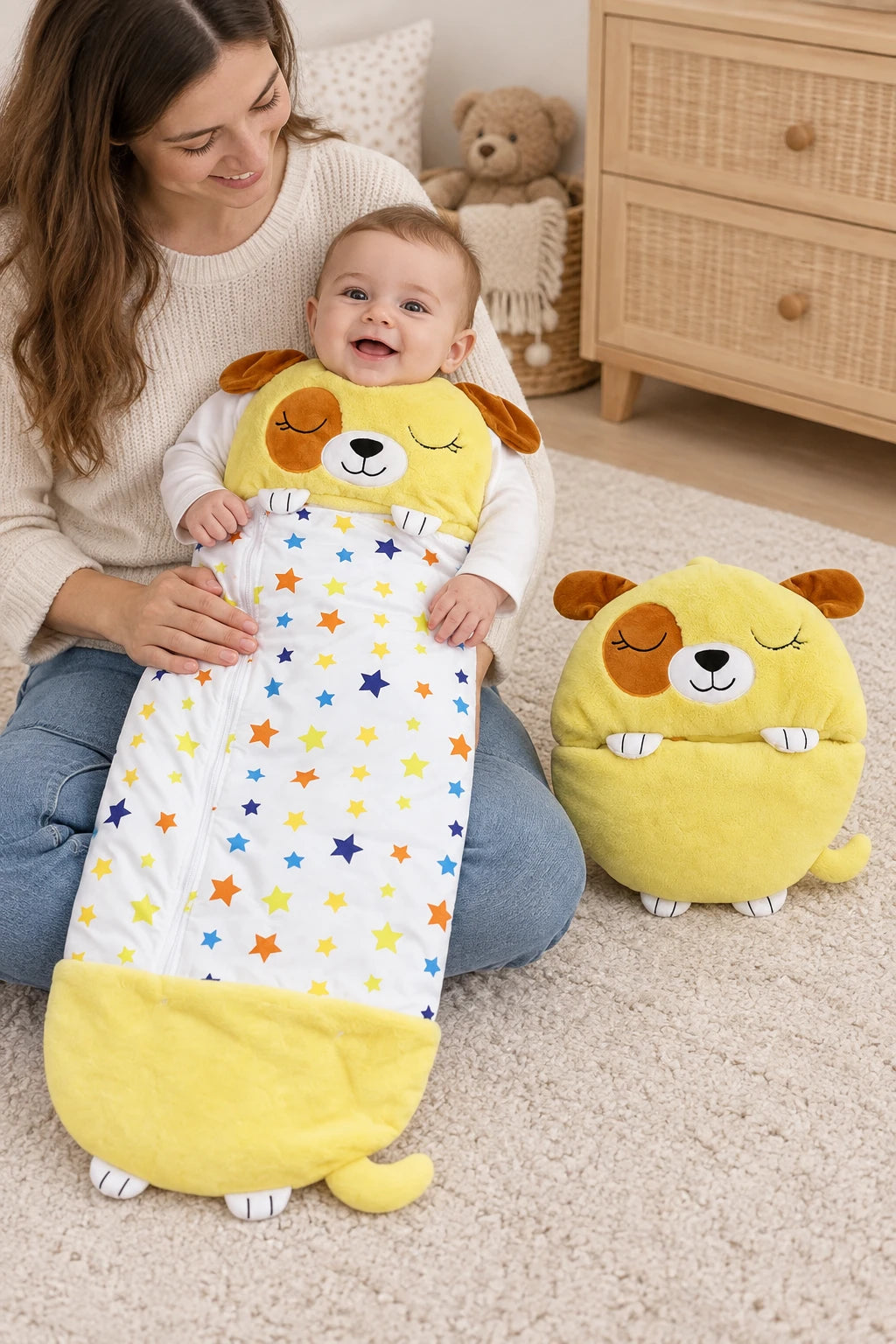 Gigoteuse Sac De Couchage - Chiot Jaune