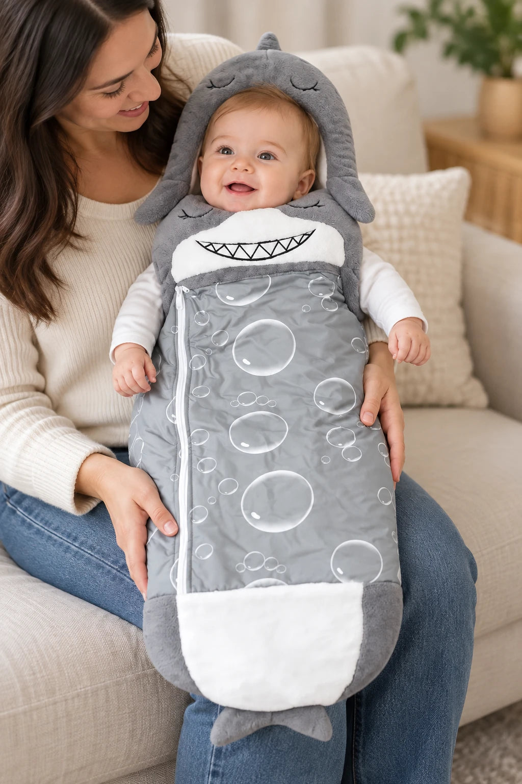 Gigoteuse Sac De Couchage - Requin Gris