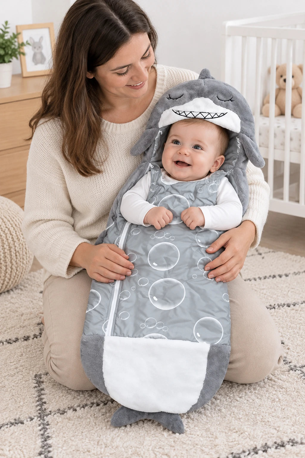 Gigoteuse Sac De Couchage - Requin Gris