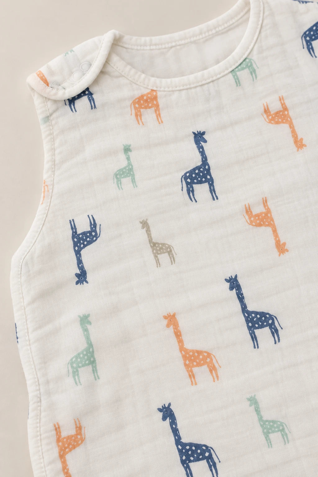 Gigoteuse Sans Manches En Mousseline De Bambou Et De Coton