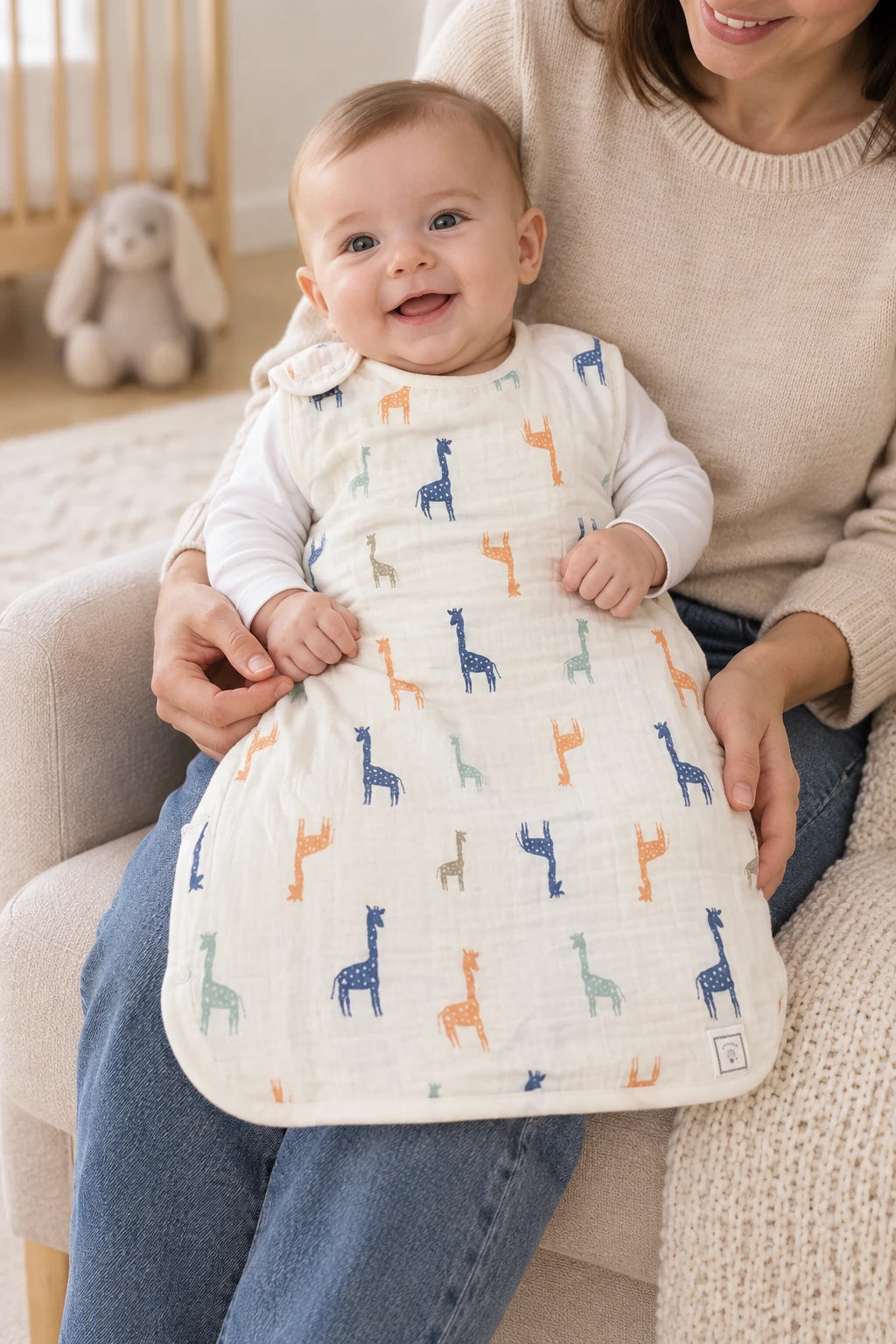 Gigoteuse Sans Manches En Mousseline De Bambou Et De Coton