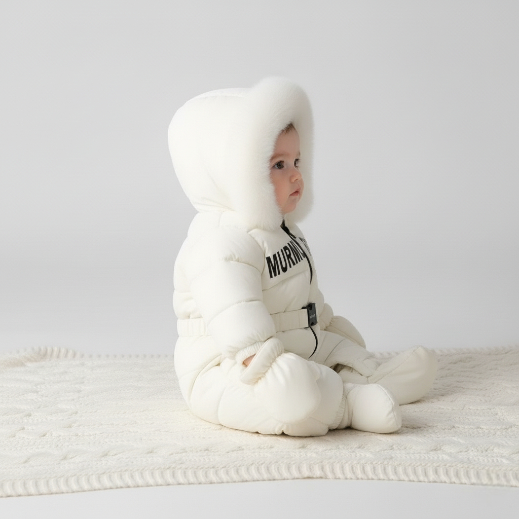 Combinaison Doudoune Bebe - Blanc